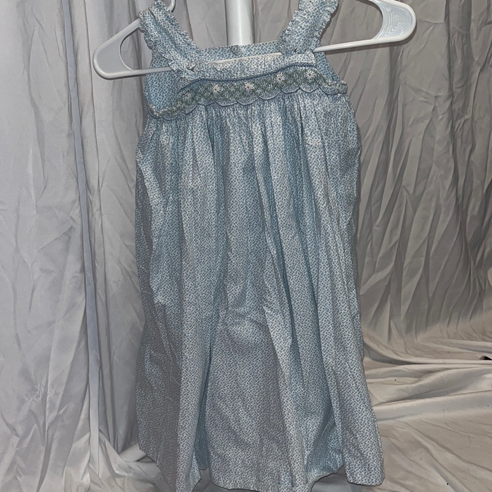 Blue Smocked Dress